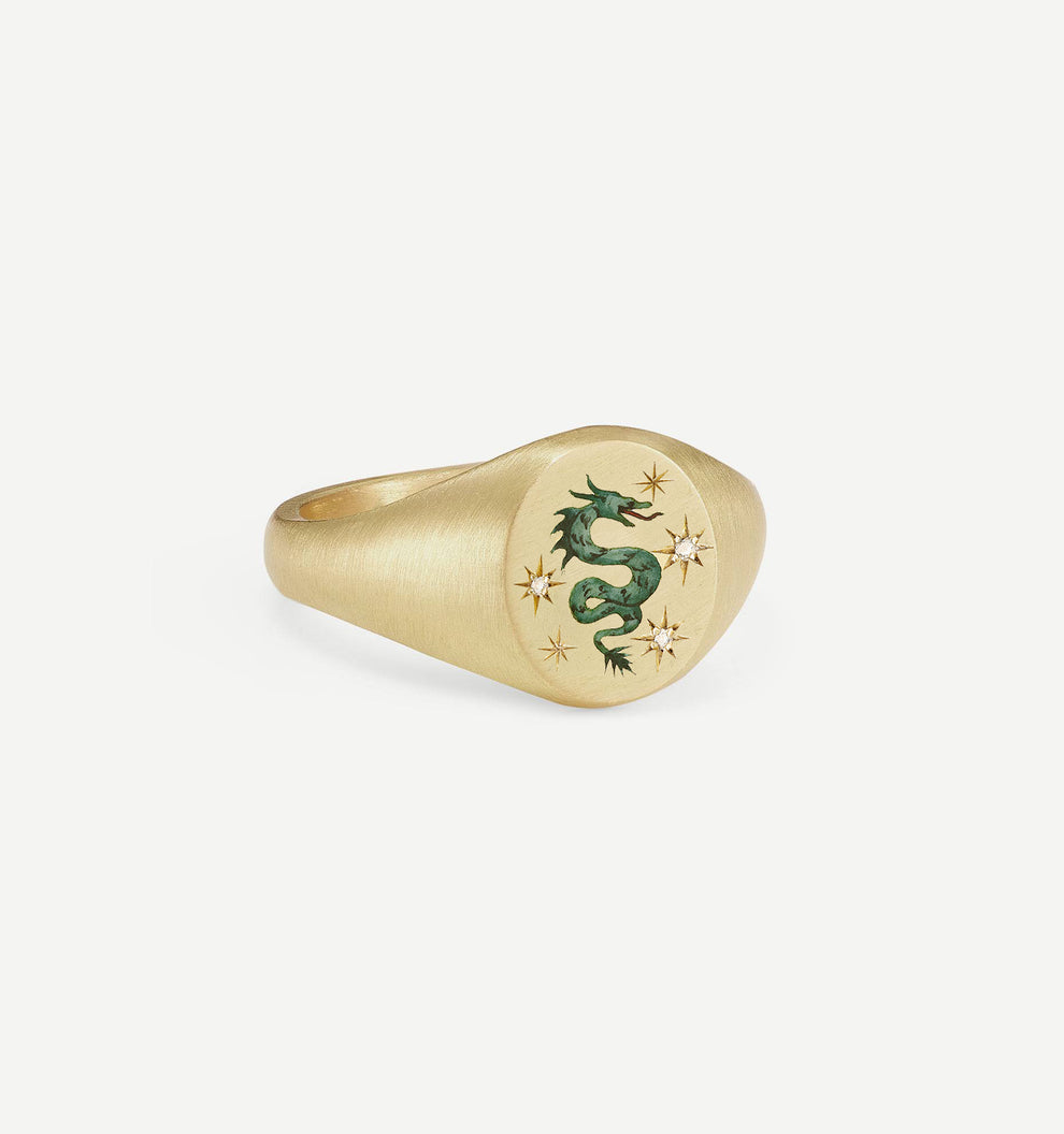 Dragon & Star Ring