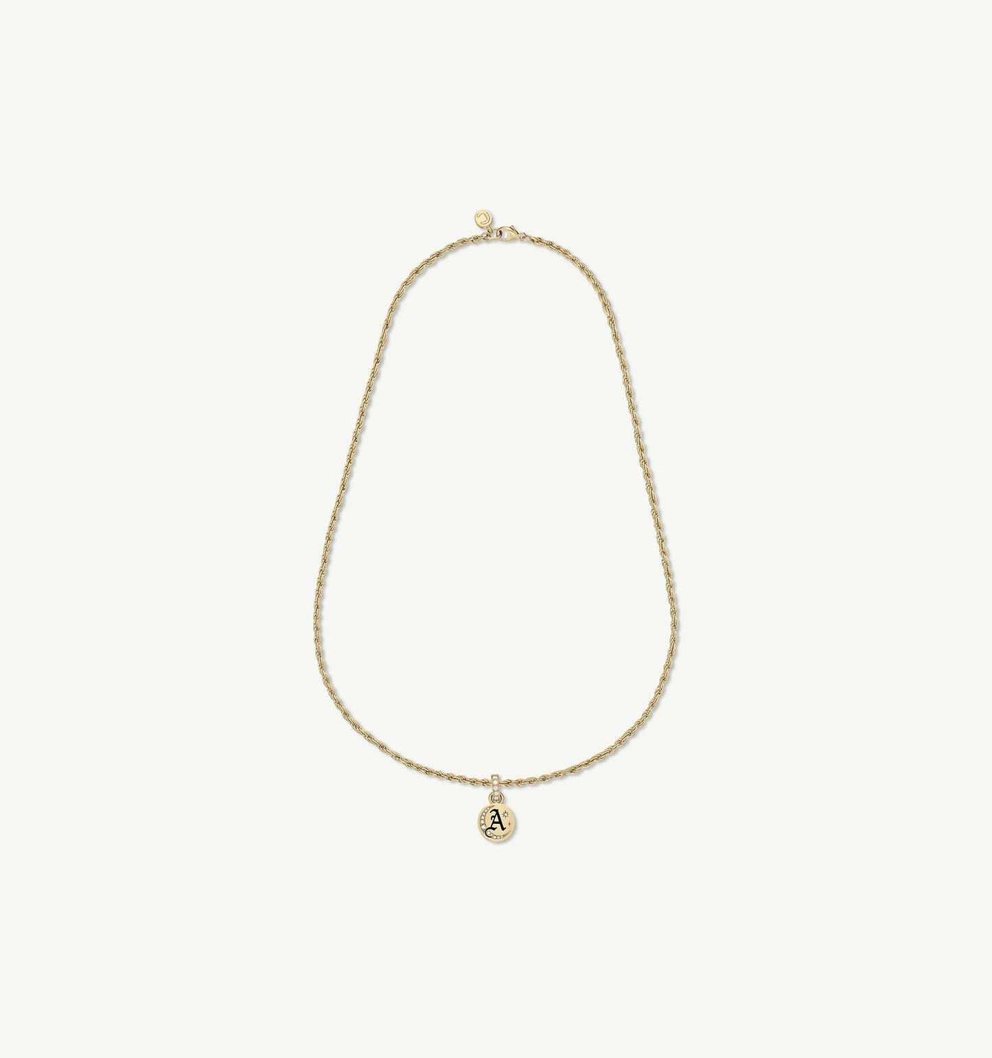 Old English Medallion Initial Charm