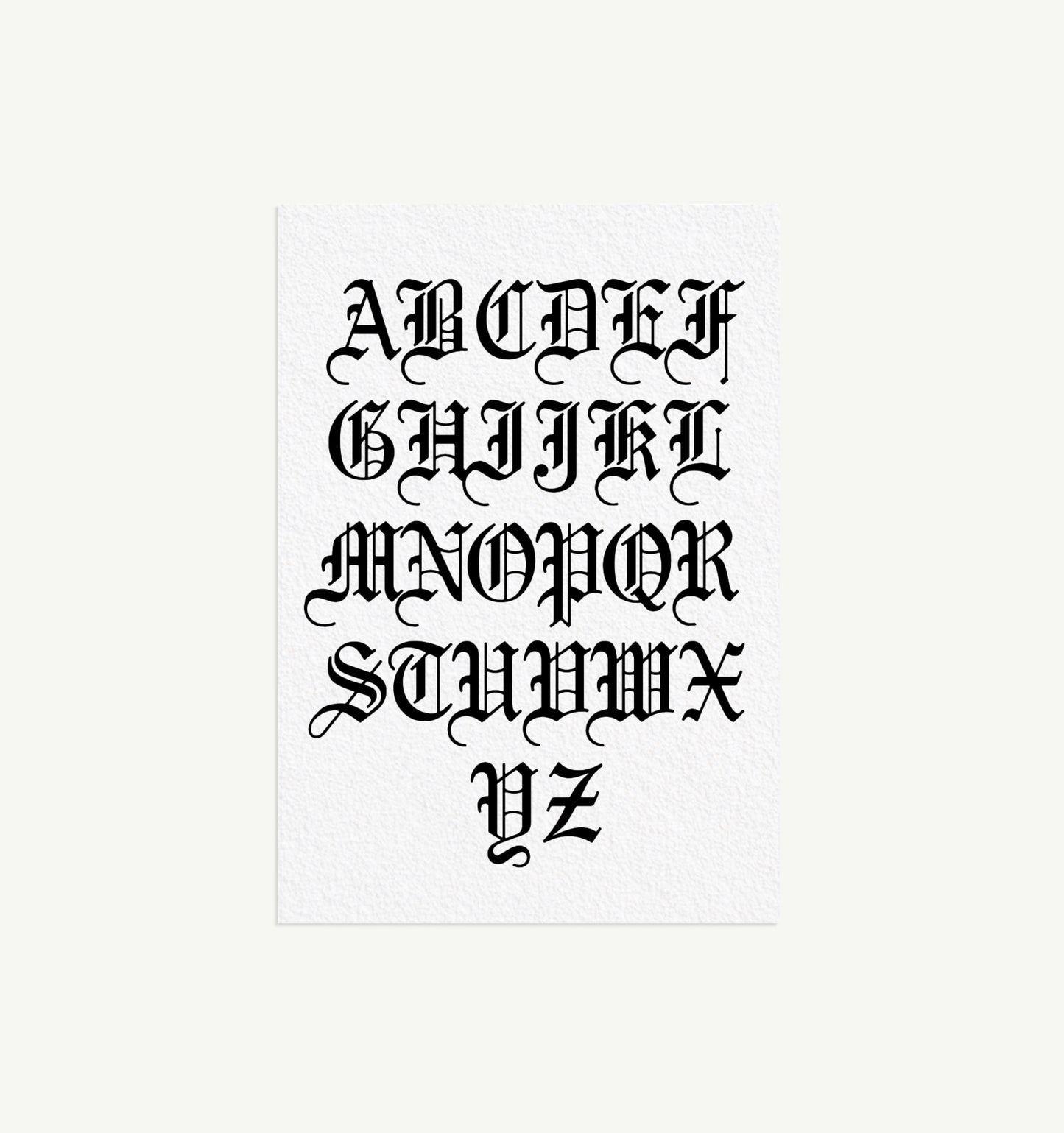 Old English Medallion Initial Charm