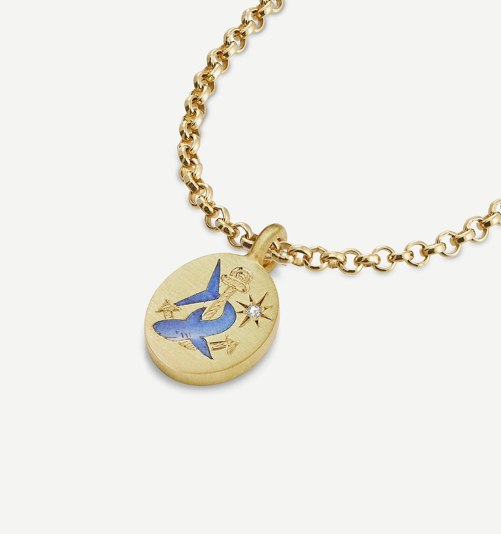 The Shark & Anchor Pendant