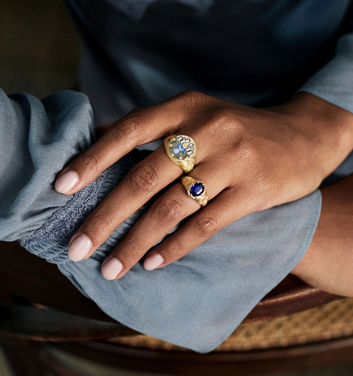 A Kingdom by the Sea Sapphire Ring