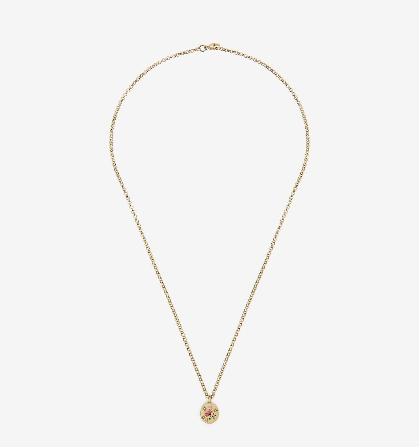 Rose & Diamond Pendant