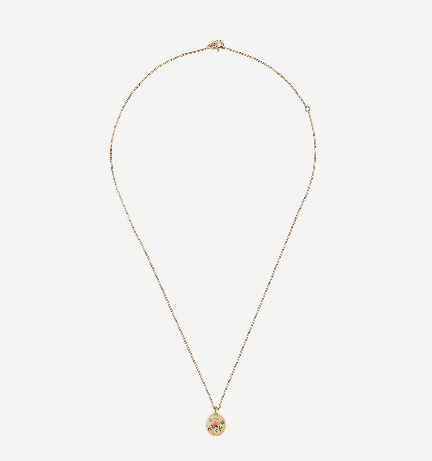 Rose & Diamond Pendant