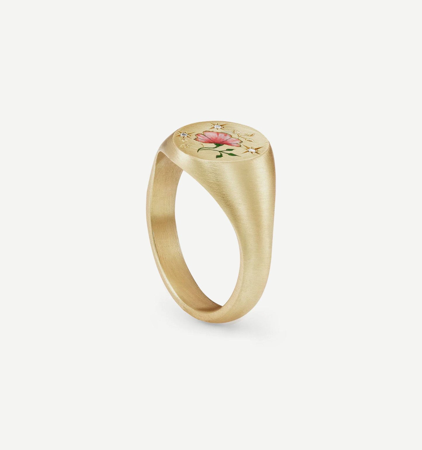 Rose & Diamond Ring