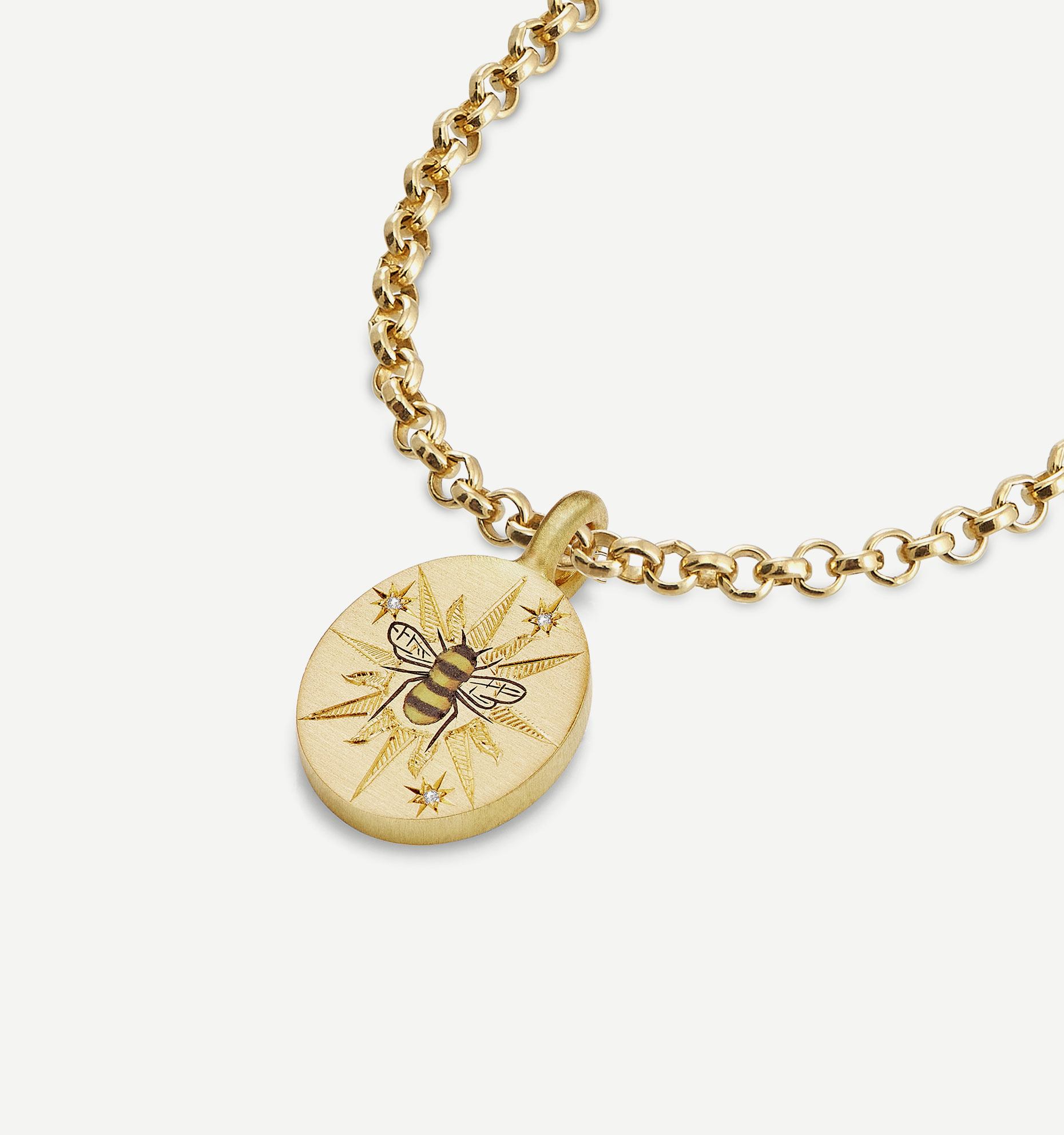 Sun Bee Pendant – Cece Jewellery - Main Image