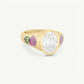 Blushing Rose Diamond Ring