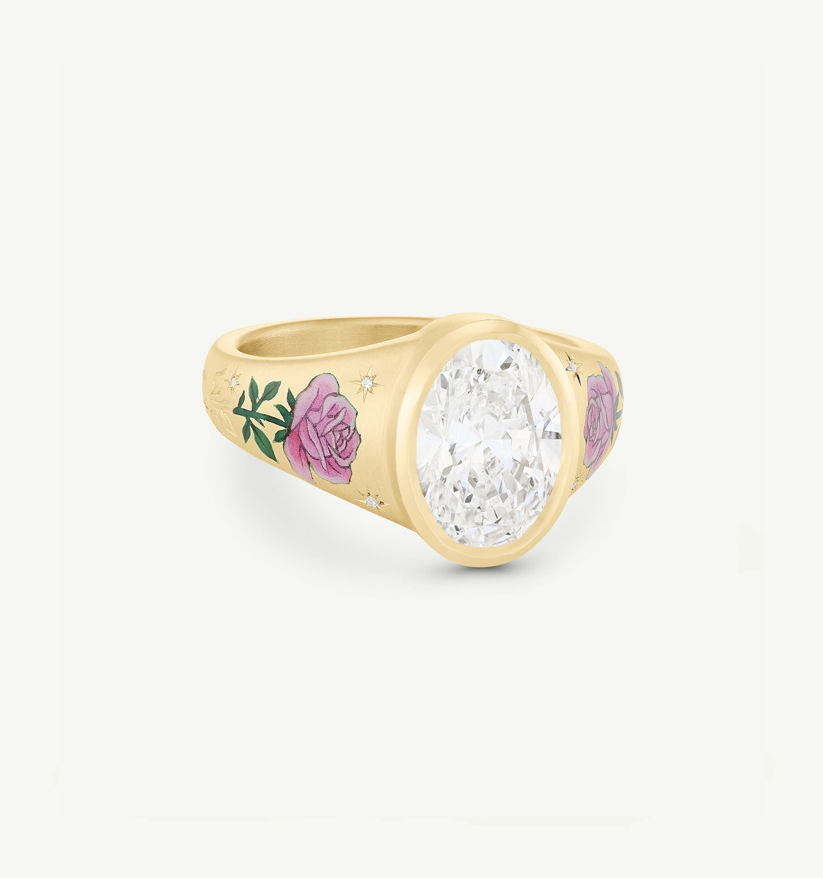 Blushing Rose Diamond Ring