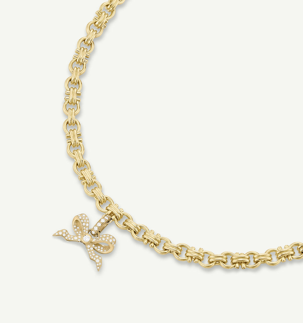 Promises Diamond Ribbon Pendant