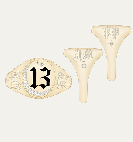Bespoke 13 Signet Ring