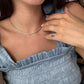 Dainty Diamond Tennis Necklace