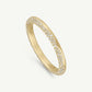 Scalloped Pavé Stacking Ring