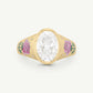 Blushing Rose Diamond Ring