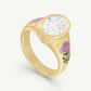 Blushing Rose Diamond Ring