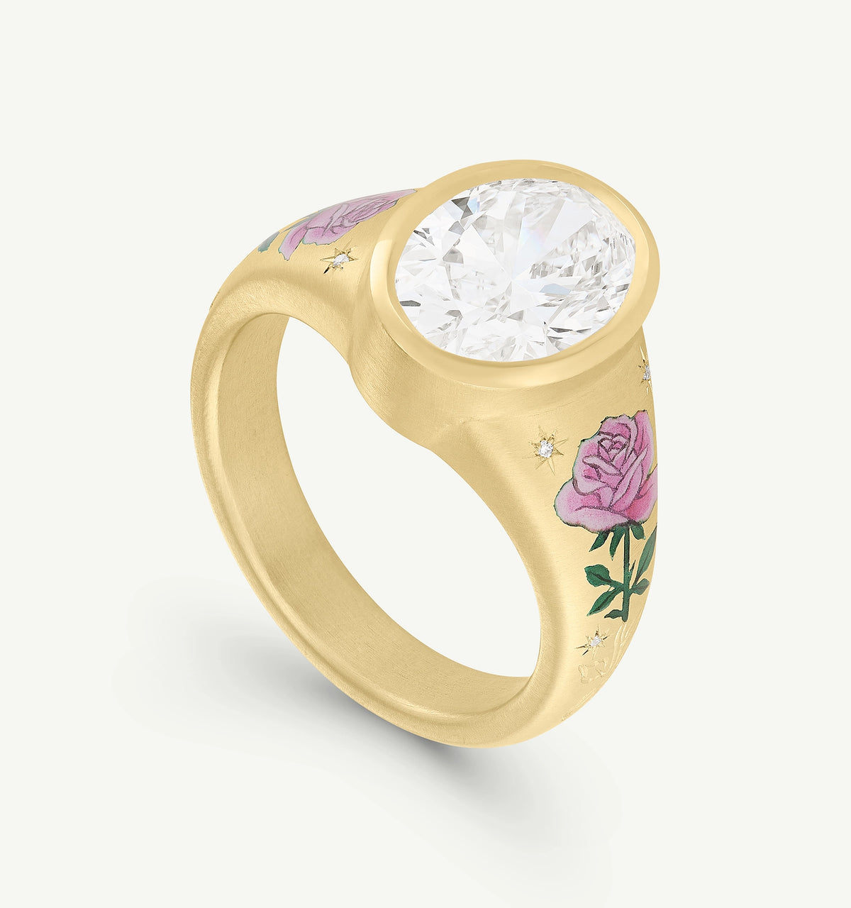 Blushing Rose Diamond Ring