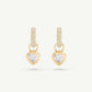 Violent Delights Diamond Heart Earrings