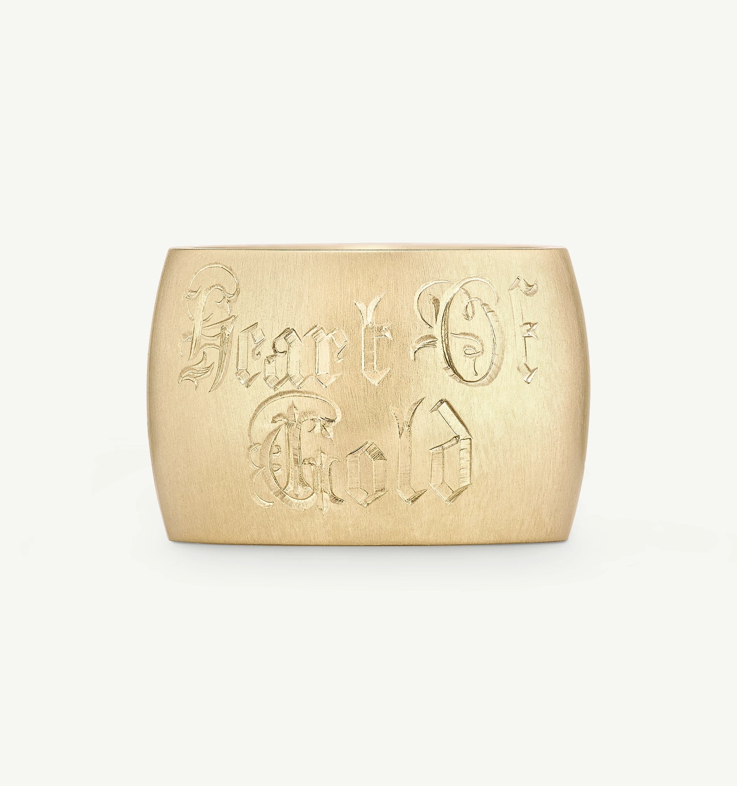 Heart Of Gold Barrel Ring