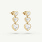 Heart Of Gold Diamond Drop Earrings