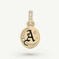 Old English Medallion Initial Necklace