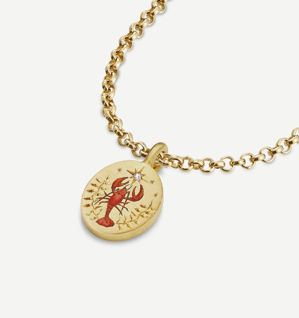 Lobster & Seaweed Pendant
