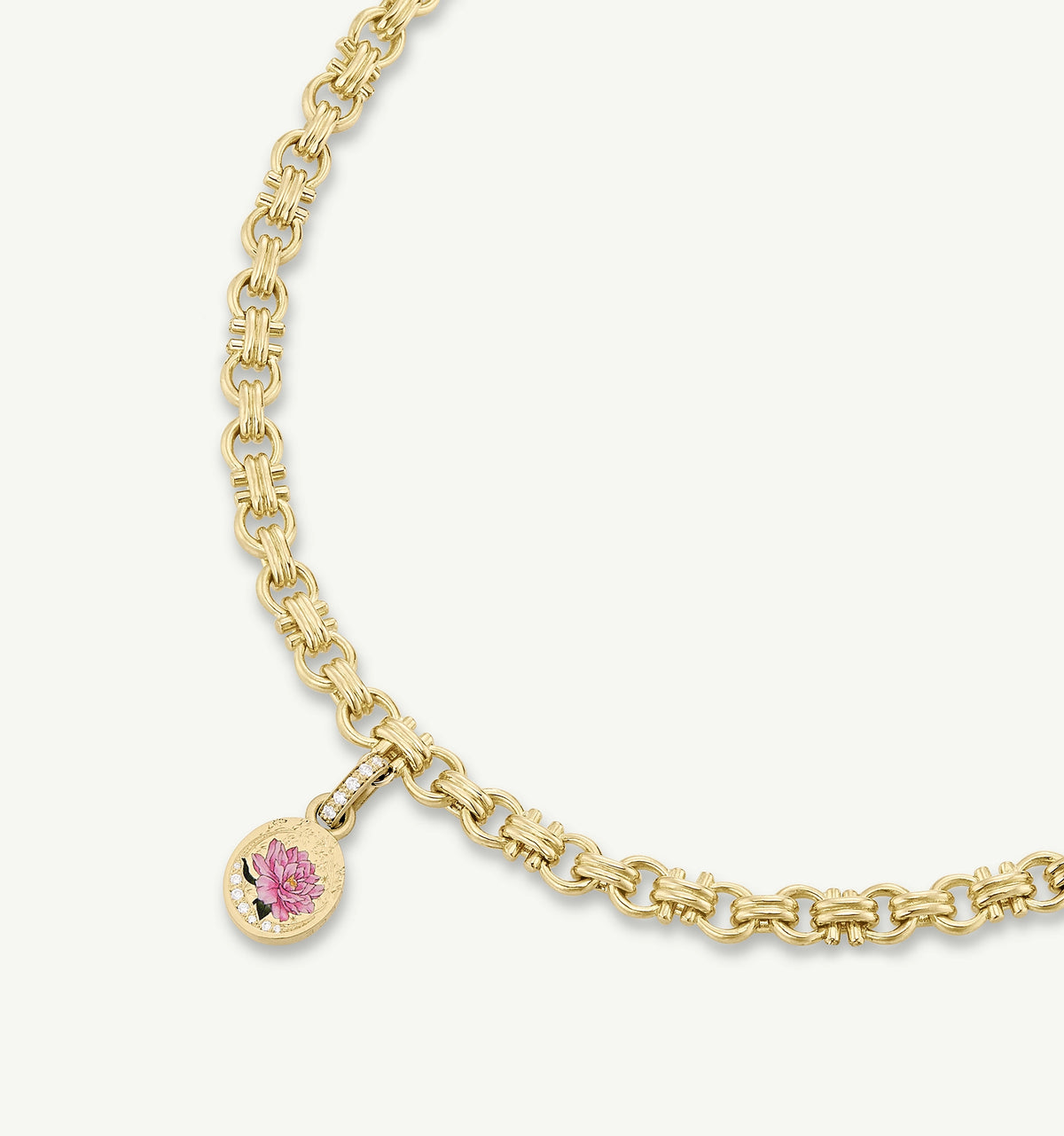 Blooming Peony Pendant