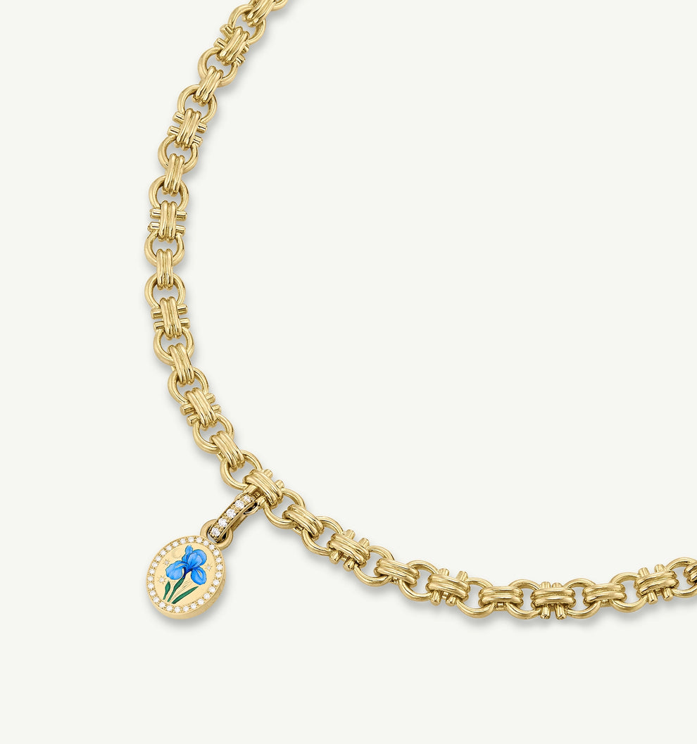 Fearless Iris Pendant