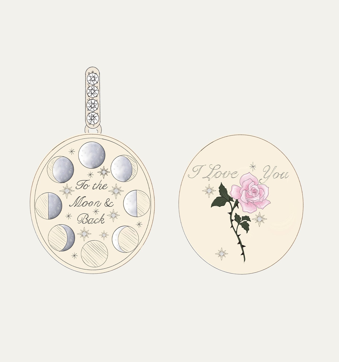 To The Moon & Back Charm