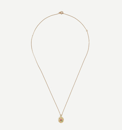 Rose & Diamond Pendant