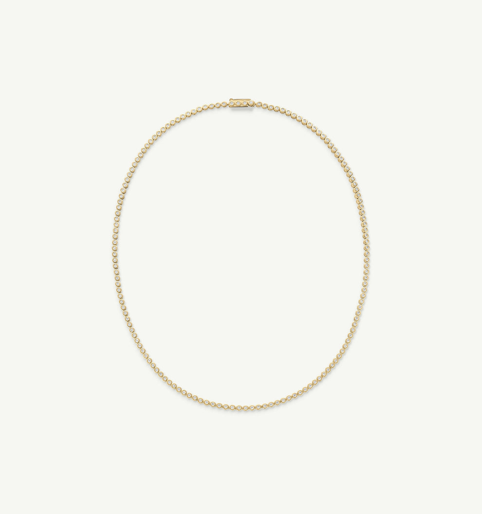 Dainty Diamond Tennis Necklace