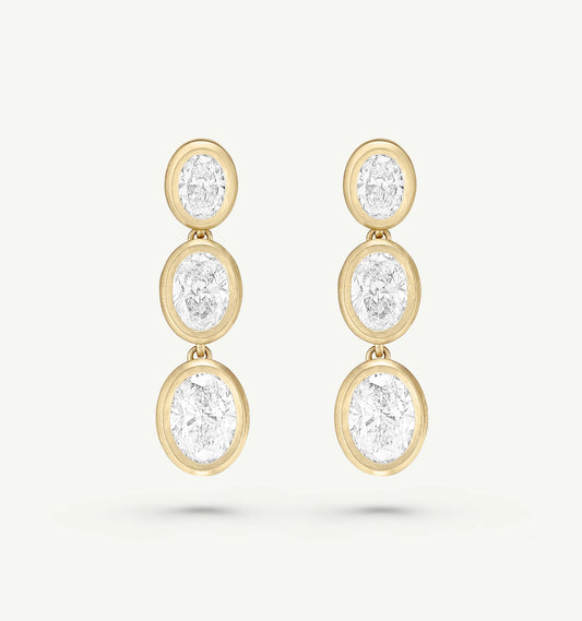 You Are My Sunshine Diamond Drop Earrings