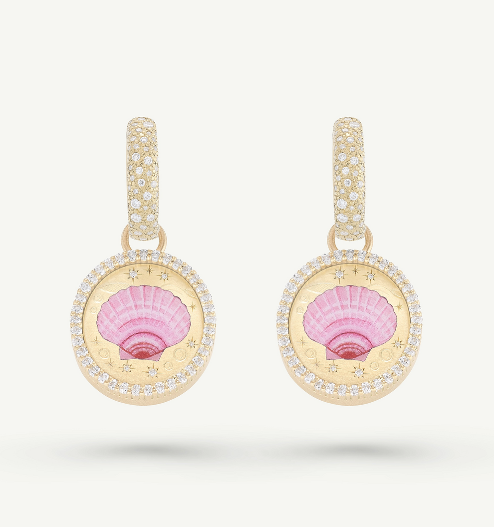 Blushing Shell Earrings