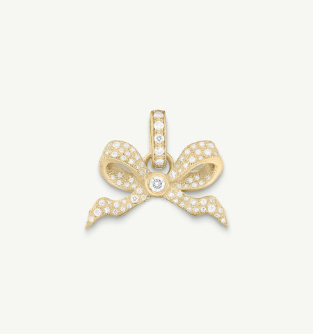 Promises Diamond Ribbon Charm