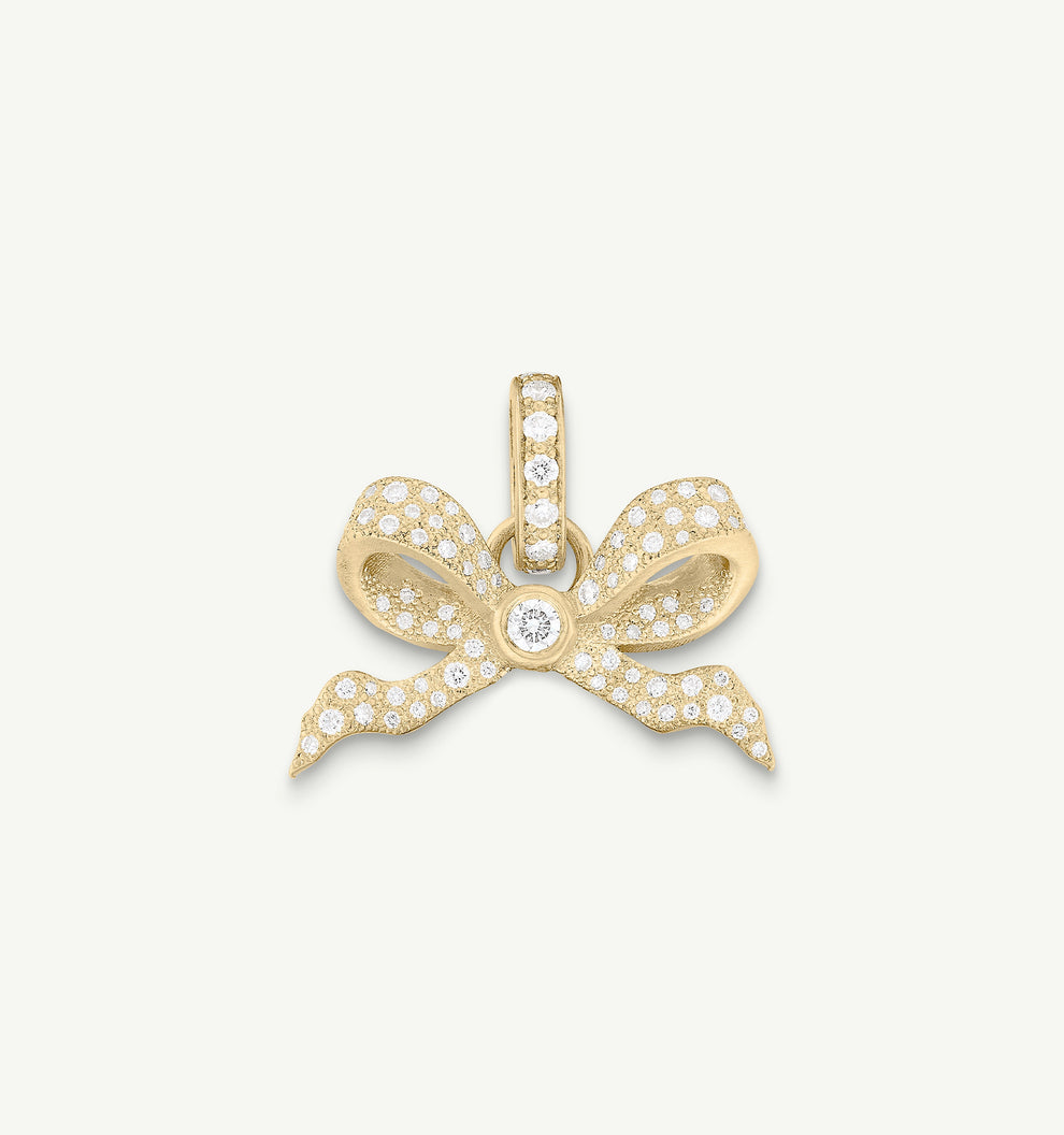 Promises Diamond Ribbon Charm