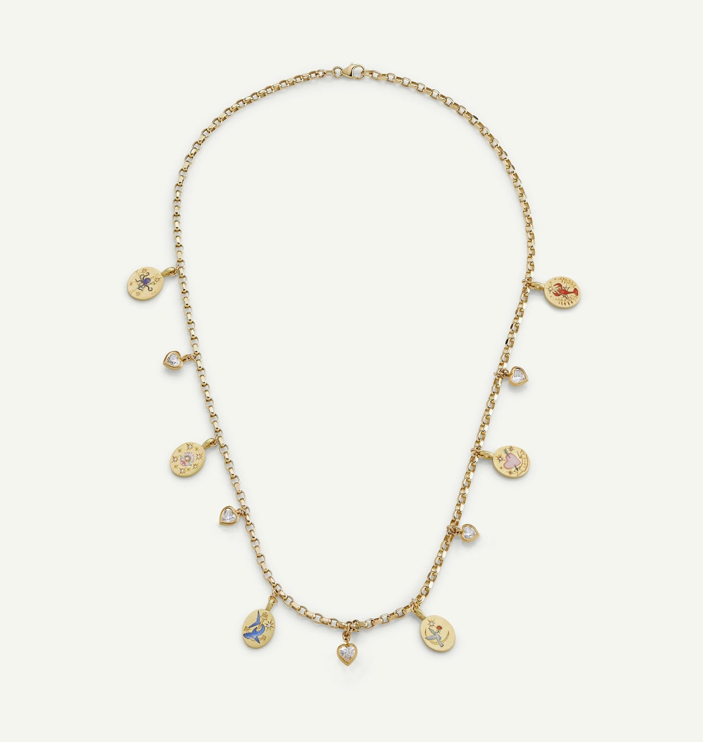 Diamond Power Charm Necklace
