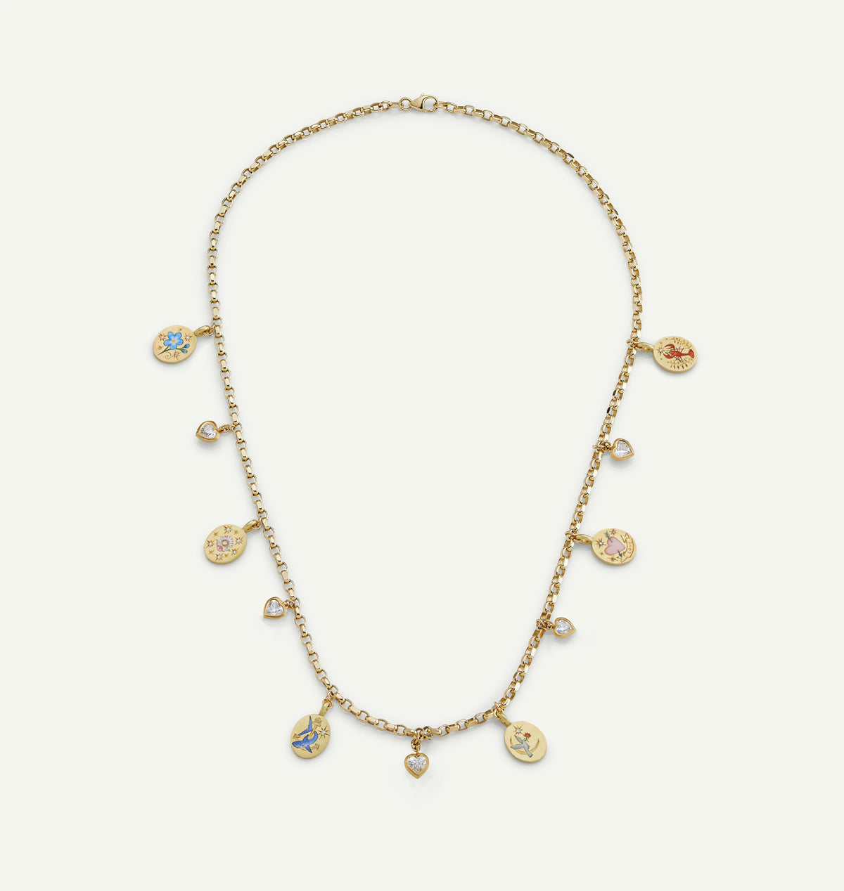 Diamond Power Charm Necklace