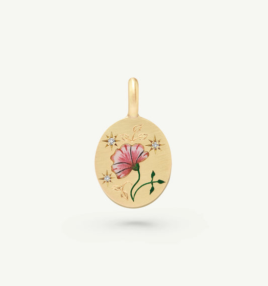 Rose & Diamond Charm