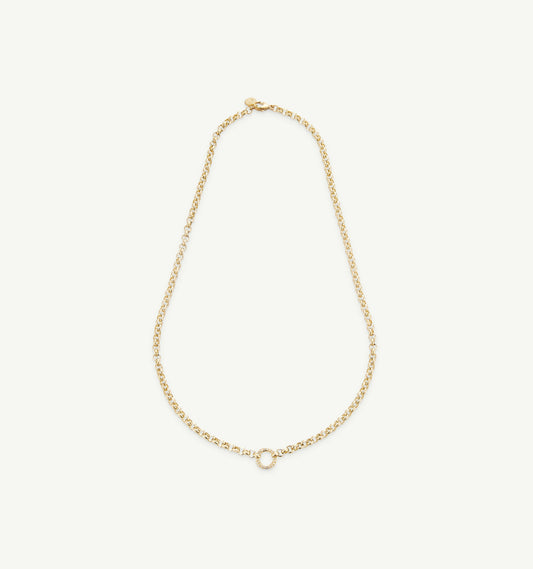 The Round Belcher Chain With Diamond Loop