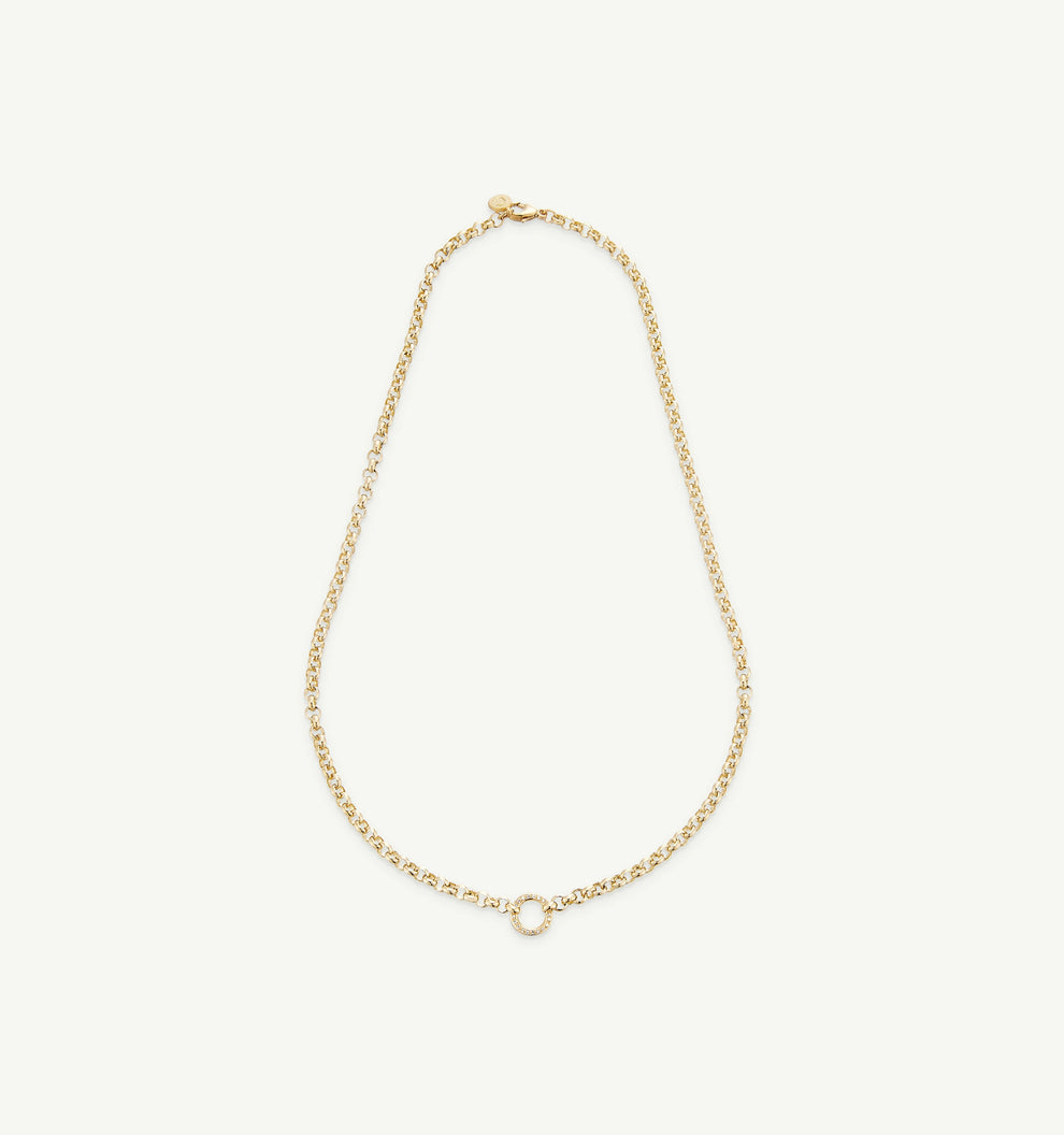 The Round Belcher Chain With Diamond Loop