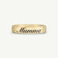 Old English Custom Script Band Ring