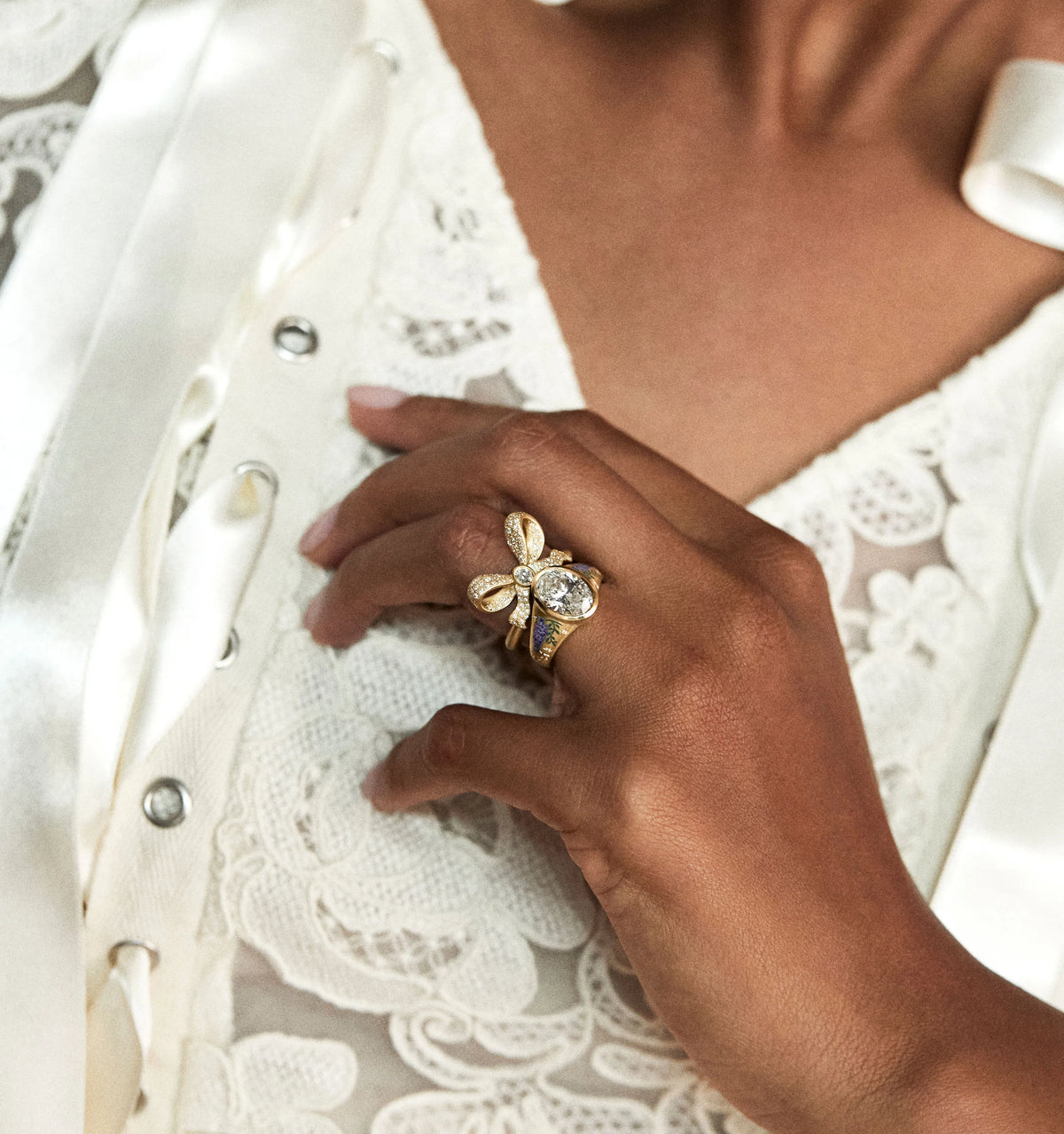 Promises Diamond Ribbon Ring