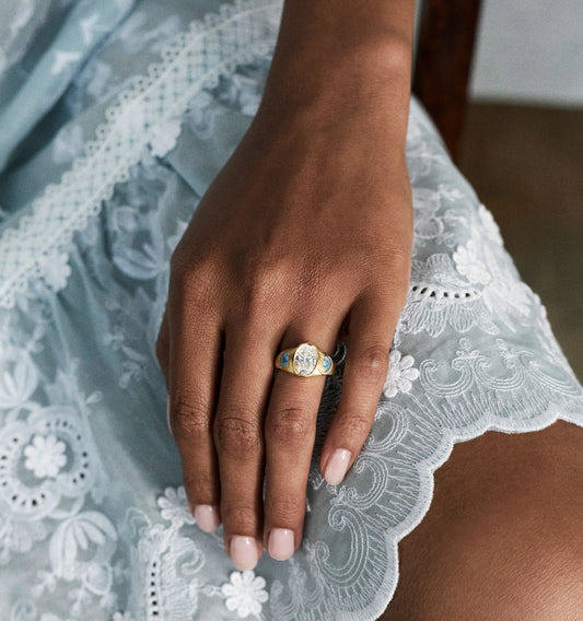 Forget Me Not Diamond Ring