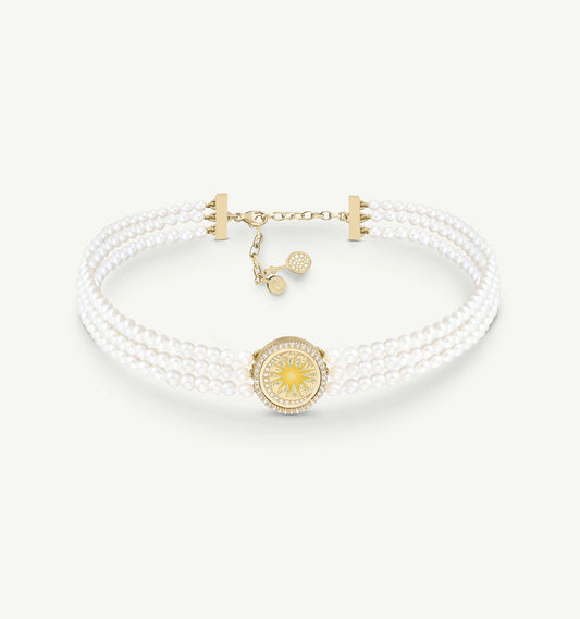 You Are My Sun Pearl Choker