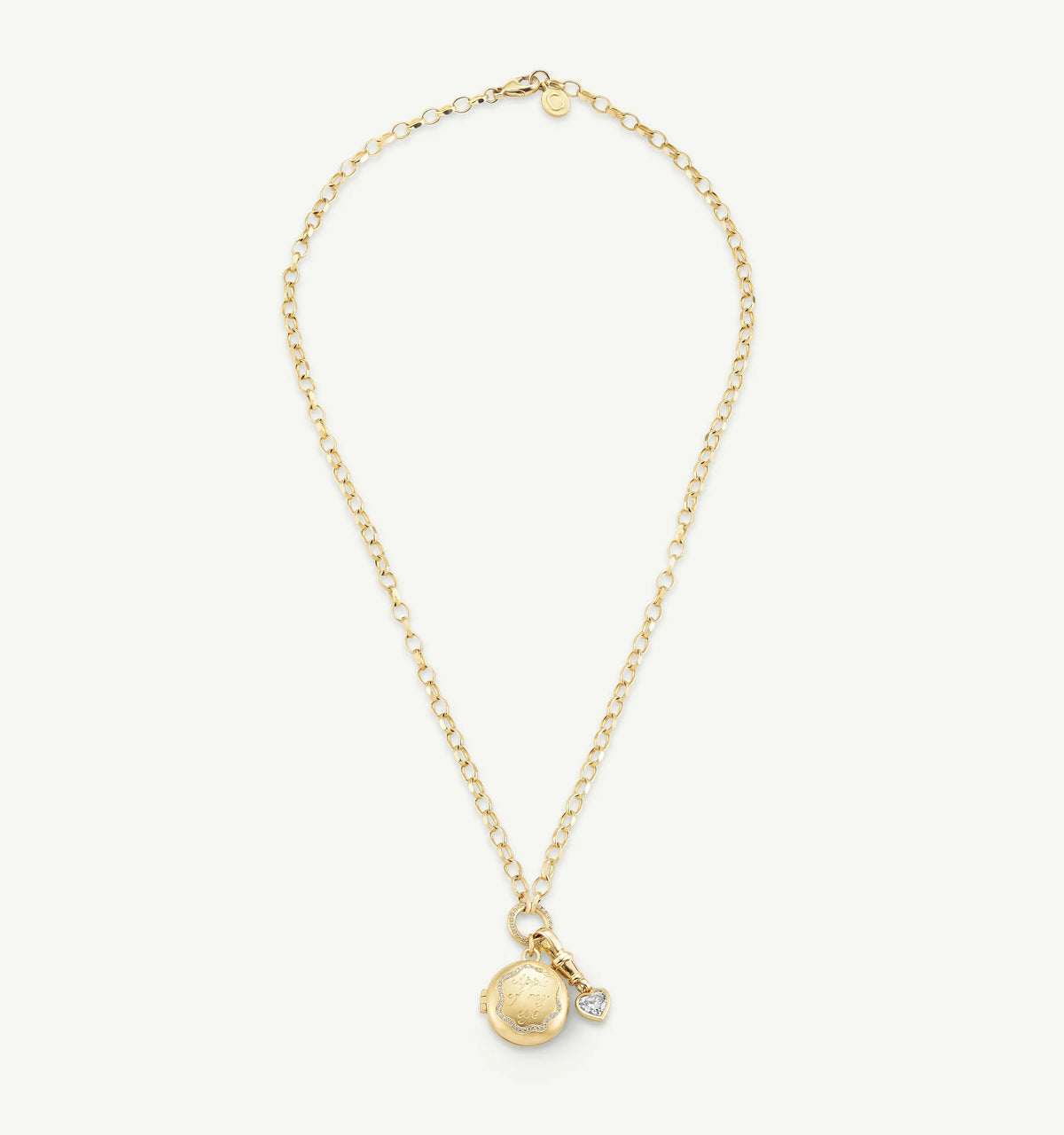 Apple Of My Eye Locket Charm