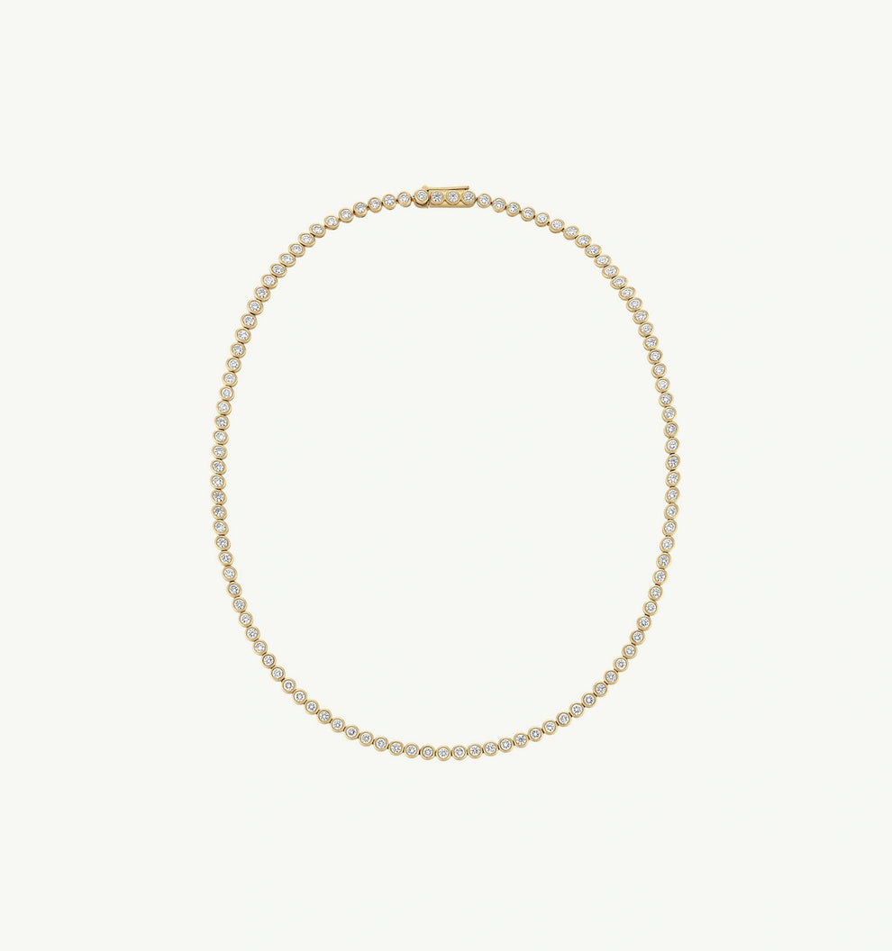 Classic Diamond Tennis Necklace