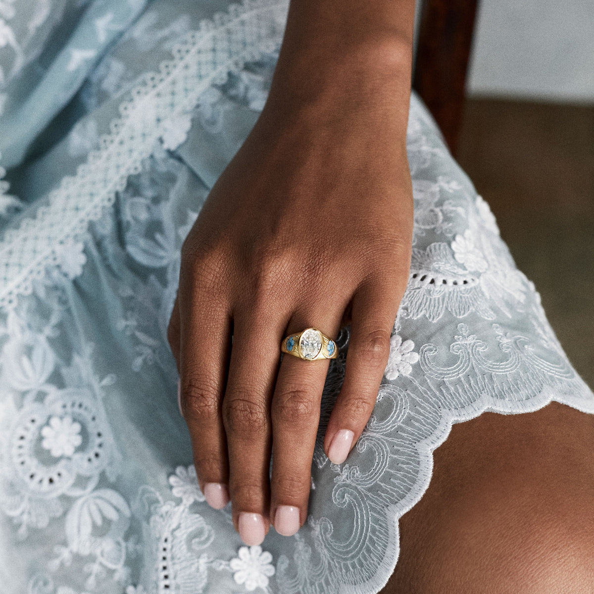 Forget Me Not Diamond Ring