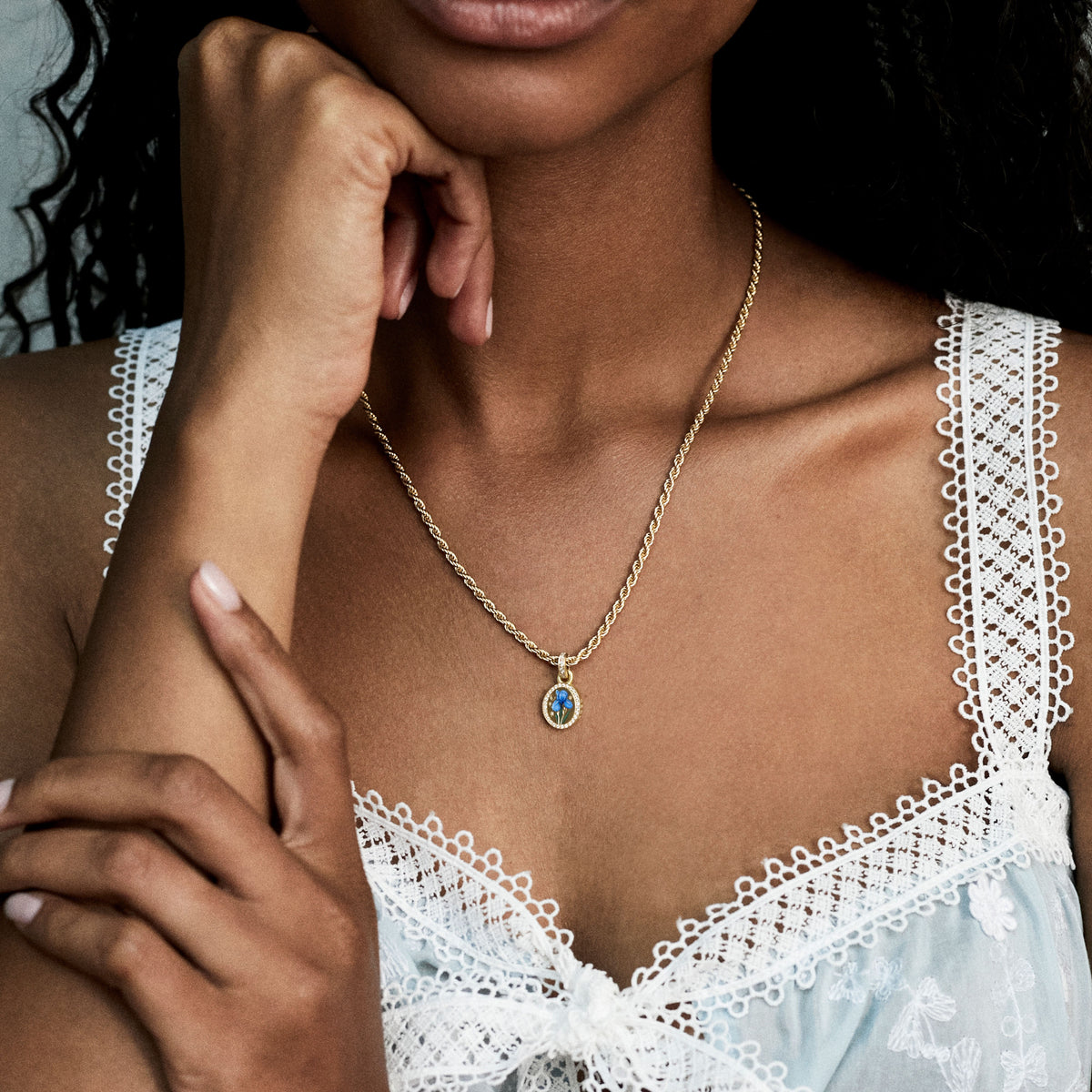 Fearless Iris Pendant