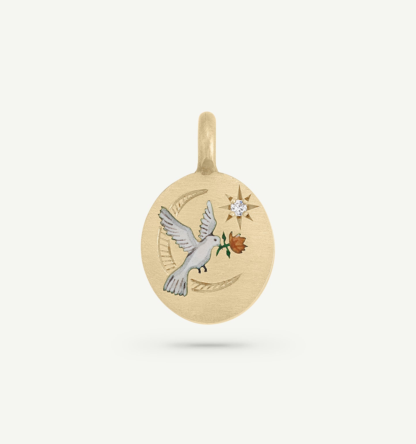 Dove & Rose Charm