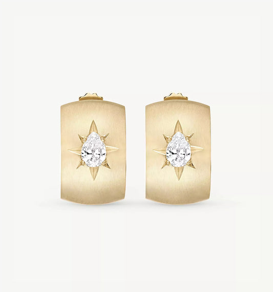 Come Rain Or Shine Diamond Hoops