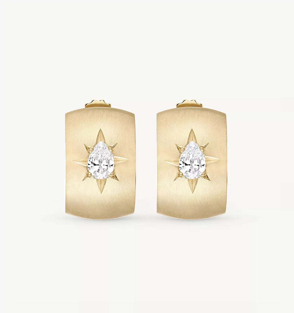 Come Rain Or Shine Diamond Hoops