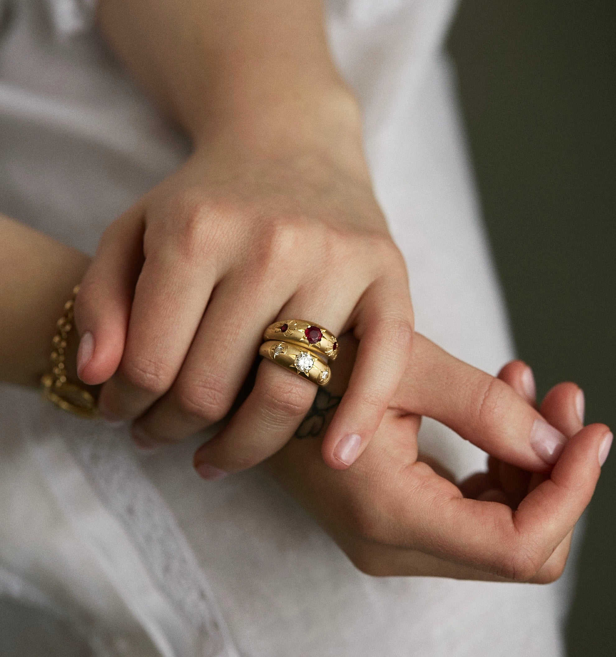 Wild Rosebud Ring