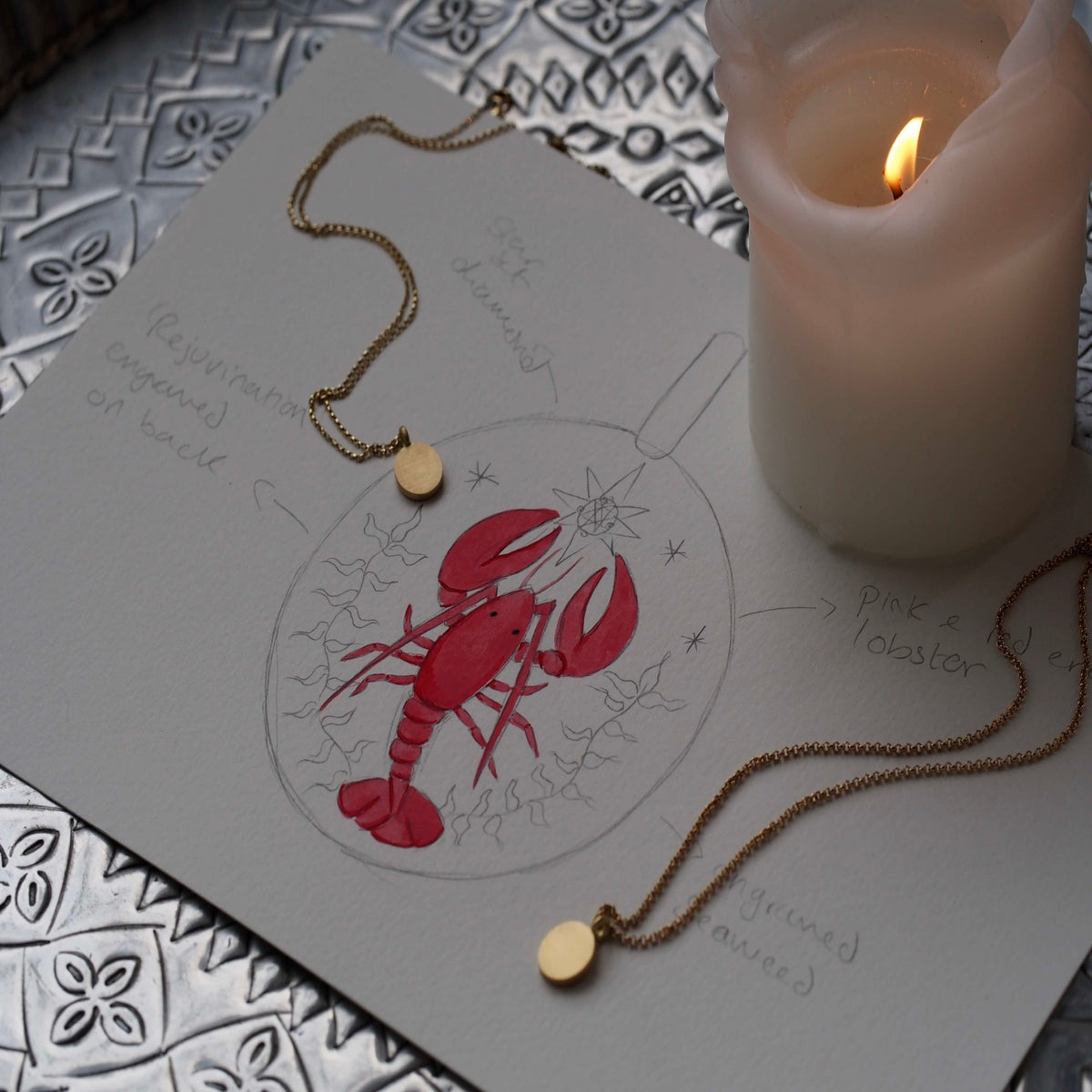 Lobster & Seaweed Charm